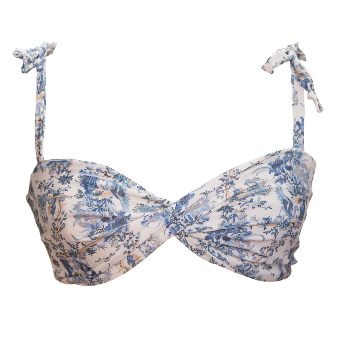 Top URSULA stampa "Toile de Jouy"