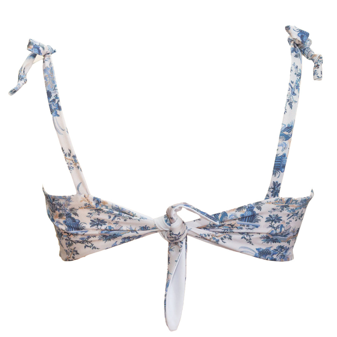 Top URSULA stampa "Toile de Jouy"