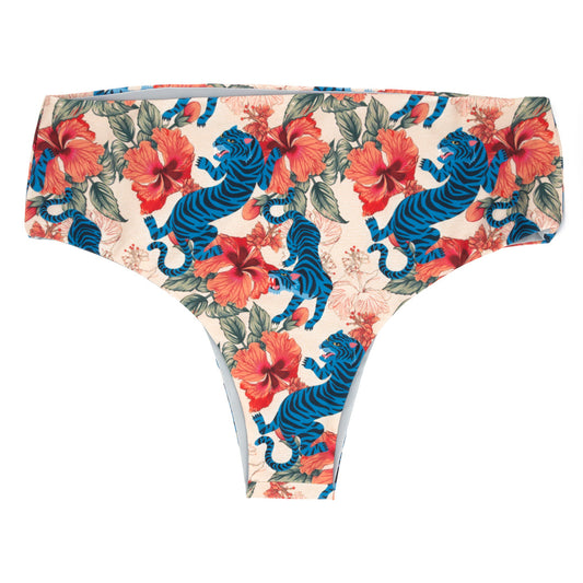 Slip URSULA stampa "Blue tiger"