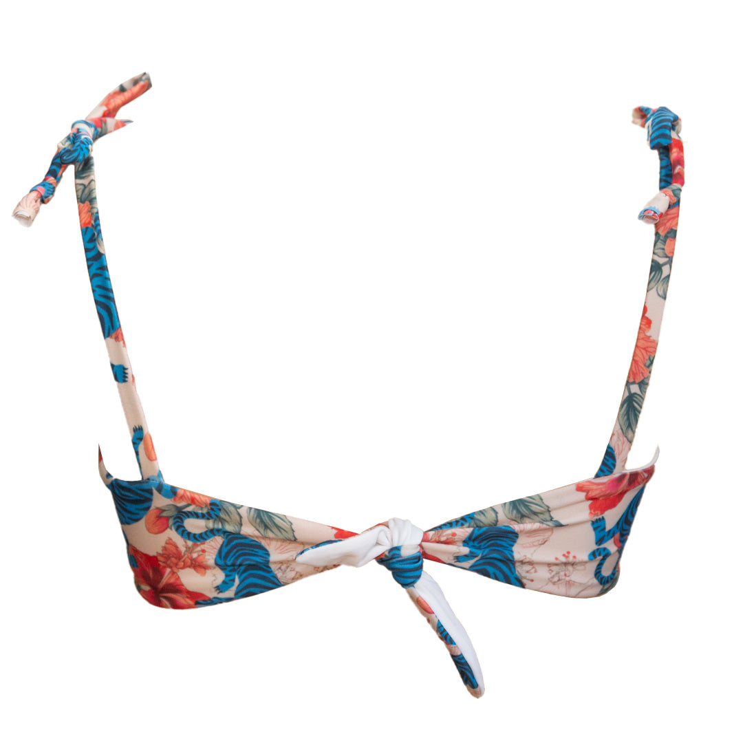 Top URSULA stampa "Blue tiger"